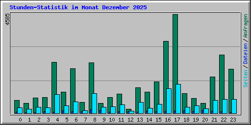 Stunden-Statistik im Monat Dezember 2025